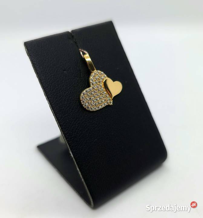 Nowa złota zawieszka próby 585 118g serduszko warmińsko-mazurskie Elbląg