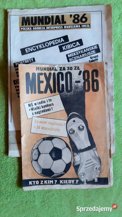 Gazeta magazyn pilkarski mundial 1986 Meksyk