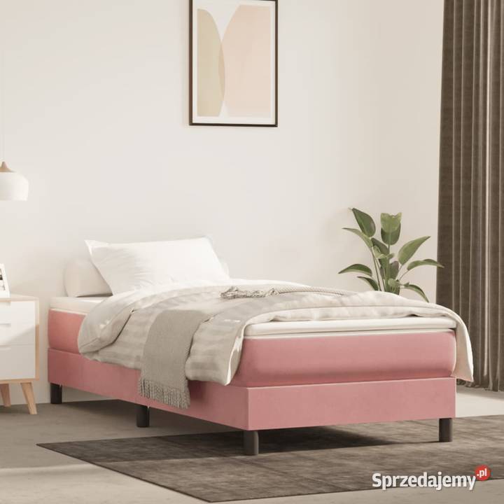 vidaXL Łóżko kontynentalne różowa 80x200 mazowieckie Warszawa sprzedam
