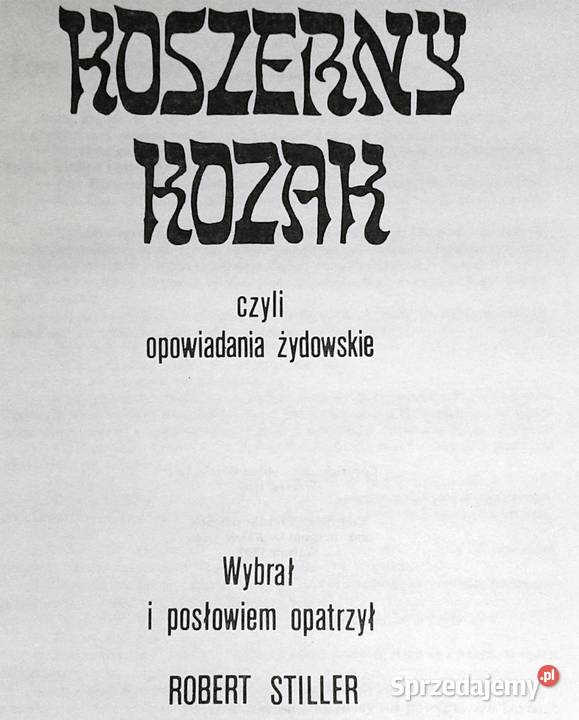Koszerny kozak czyli opowiadania żydowskie S Chełm