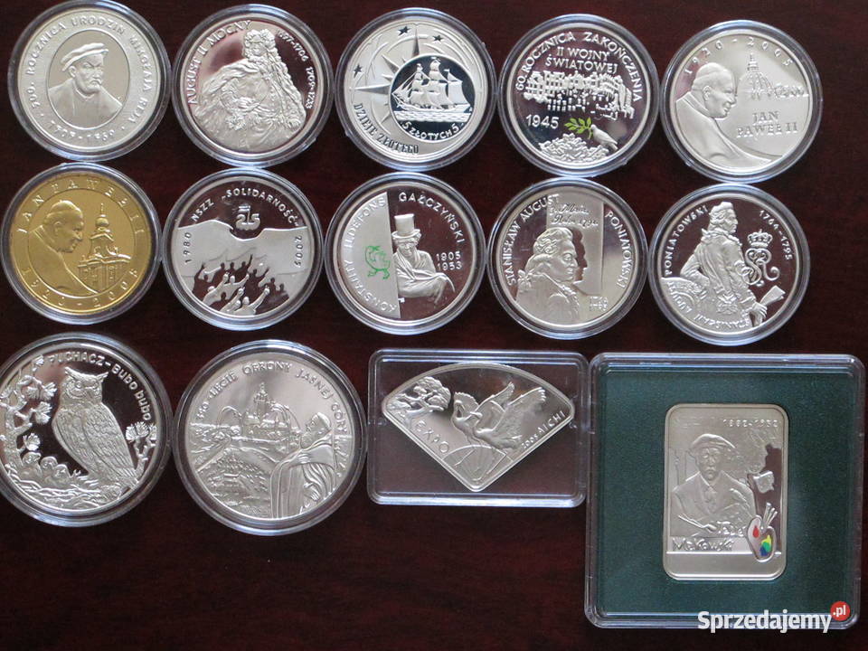 Monety srebrne kolekcjonerskie/ kompletny rocznik 2005 NBP