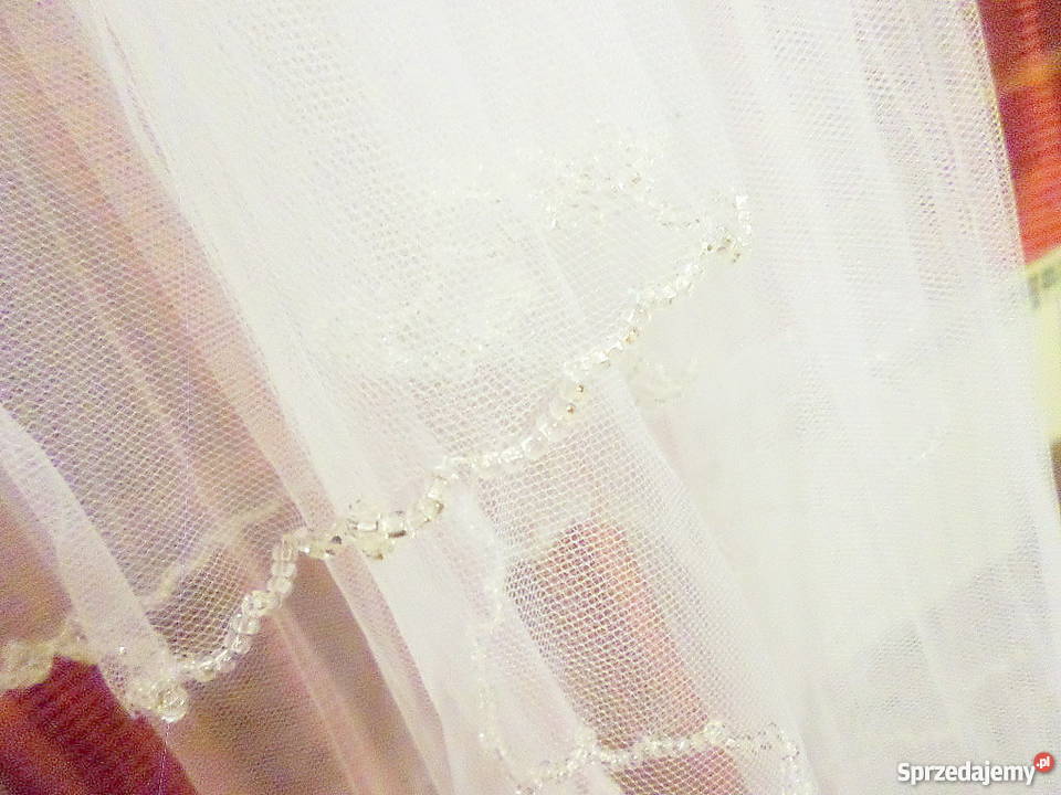 Welon ślubny biały