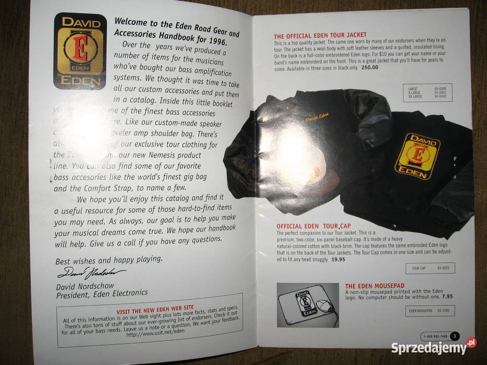 EDEN Bass Amplification catalog two brochures pomorskie Kępice