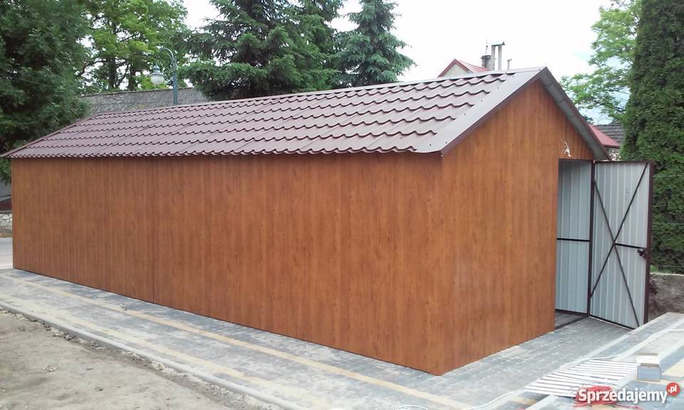 Garaż DREWNODPODOBNY 4x6 Garaze Blaszane Kraj blacha