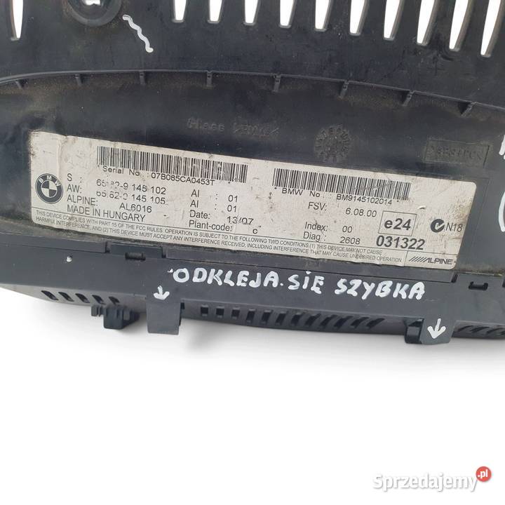 WYŚWIETLACZ EKRAN Nawigacji Radia BMW E90 E91