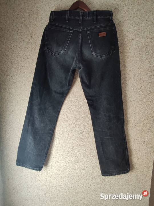wrangler szerokie spodnie dżinsy wysoki stan