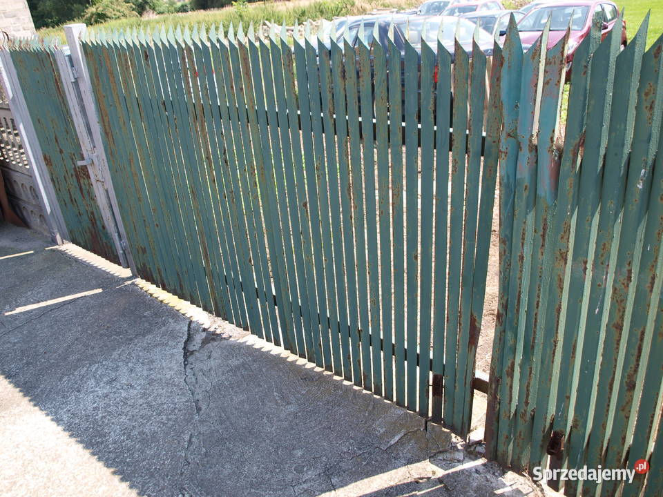 Brama wjazdowa dwu skrzydłowa 470 Furtka 1 m Ogrodzenia i bramy