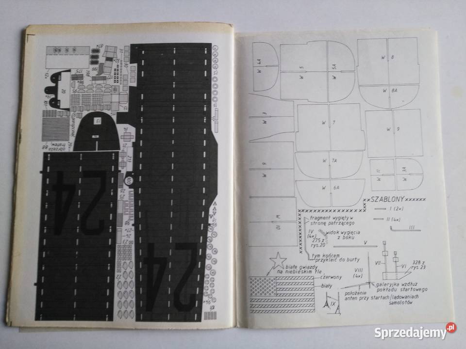 Mały Modelarz 11121992 amerykański lotniskowiec Dąbrowa Górnicza sprzedam