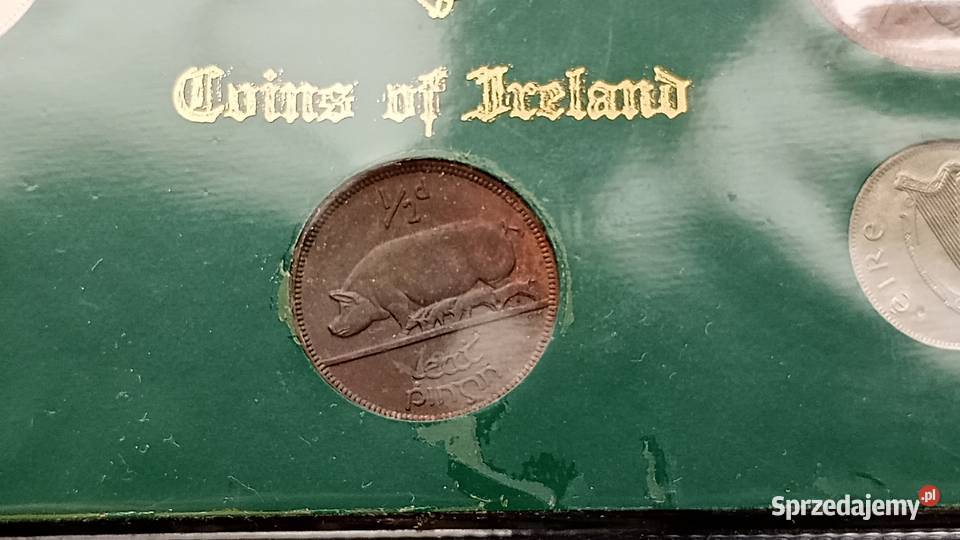Stare monety 5 monet 1967 stan menniczy Irlandia Numizmatyka Lesko