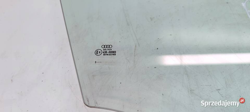 SZYBA BOCZNA DRZWI PRAWY PRZÓD AUDI A6 C7 2013R osobowe Przystajń