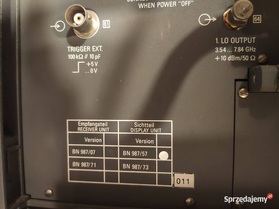 SPECTRUM ANALYZER SNA7 50 Hz 22 GHz Wandel Poznań