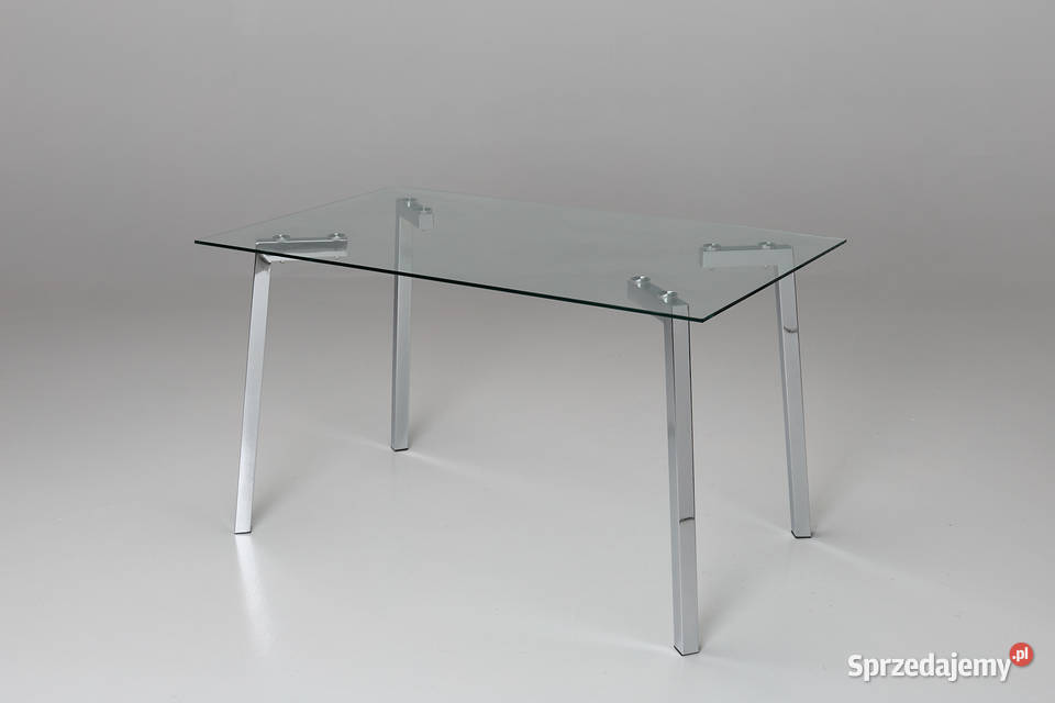 Szklany Stol 140 x 80 Transparentny 80cm Zielona Góra sprzedam