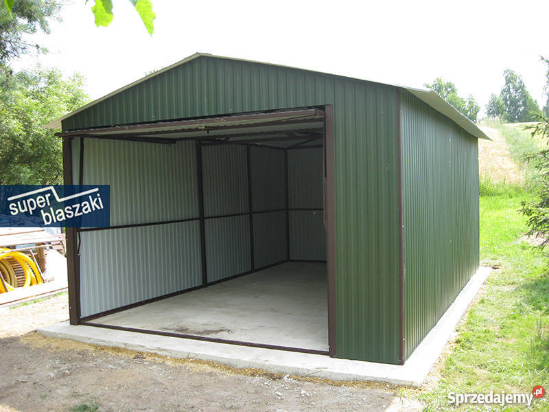 Garaż blaszany ral 6020 4x6 dwuspadowy opolskie Opole sprzedam