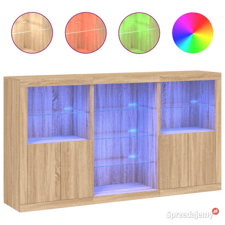 Szafka z oświetleniem LED dąb sonoma 1815x37x100 mazowieckie