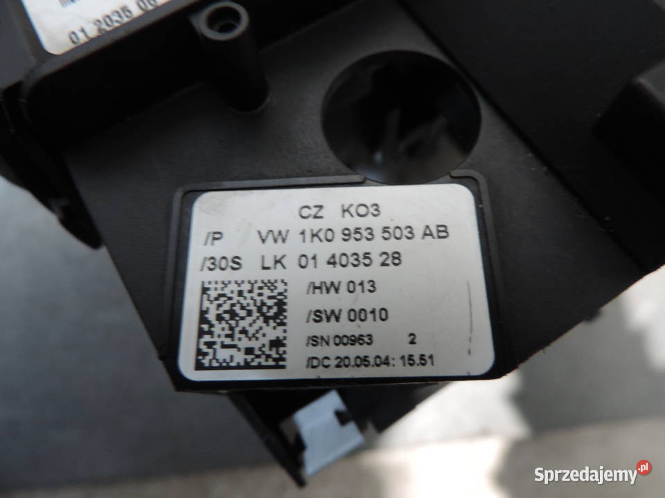 SEAT ALTEA PRZEŁĄCZNIK MANETKI 1k0953503AB Nowy Sącz