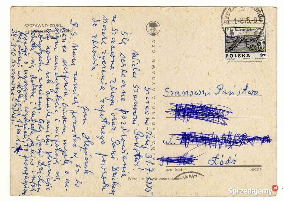 SZCZAWNO HALA SPACEROWA POCZTÓWKA Krynki