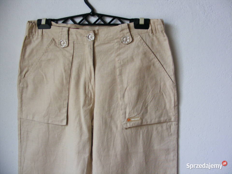 Spodnie beżowe rybaczki R 40 dolnośląskie Oborniki Śląskie