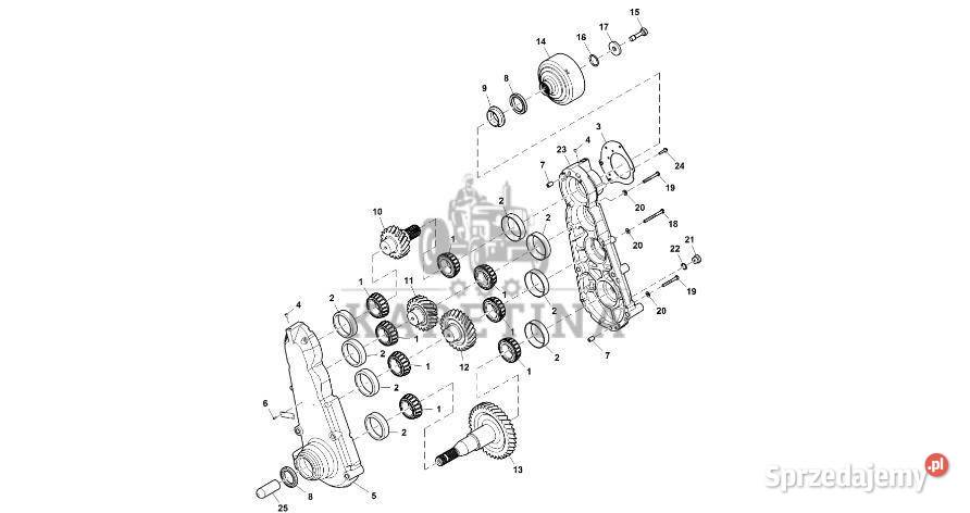 John Deere 9470RX Bieg R548432 Tylni WOM wielkopolskie Jastrzębniki