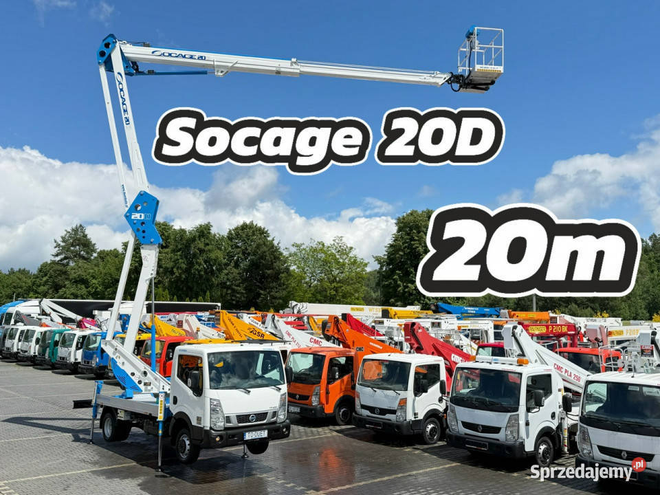 Nissan Cabstar Zwyżka Podnośnik Koszowy SOCAGE manualna Widełki