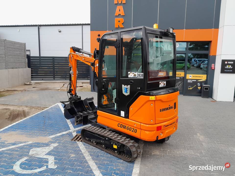 MINIKOPARKA DĄSIENICOWA 2 TONY LONKING JCB CAT Szybkozłącze wielkopolskie Krotoszyn