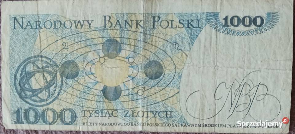 1000 M Kopernik seria GG 1VI1982 r Kolekcje Konin