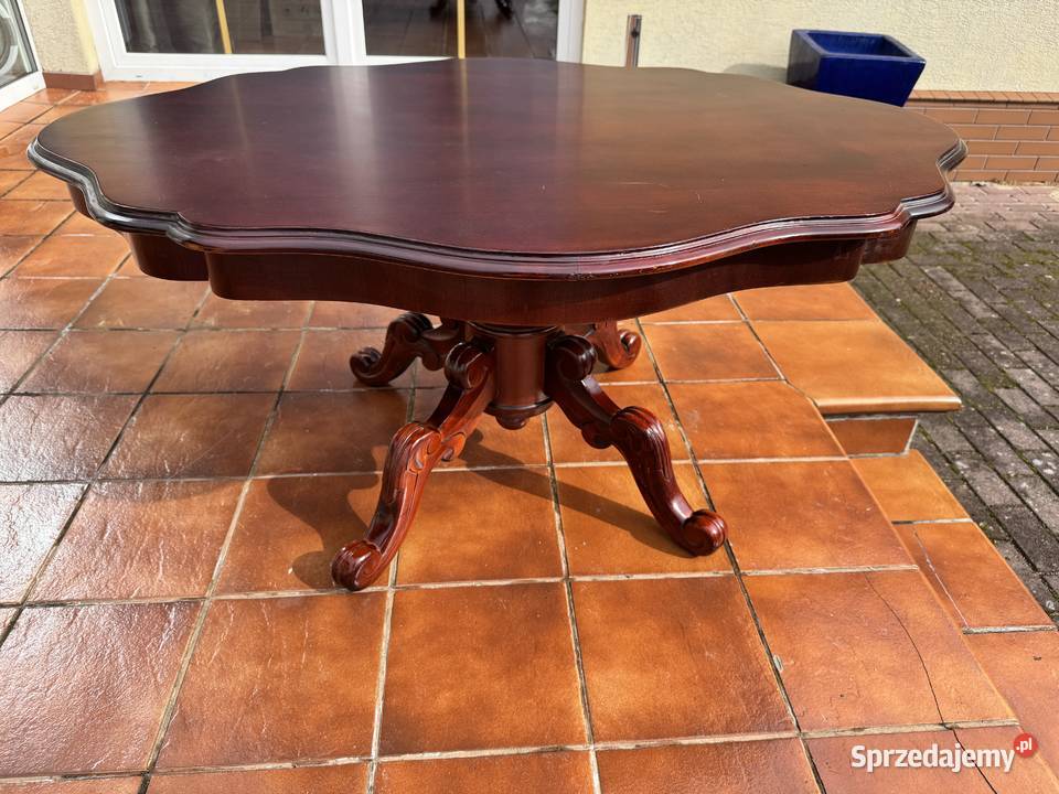 Ława stylowa owalna stolik kawowy Sulbiny