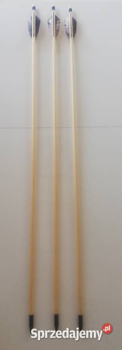 Strzały do łuku drewniane tradycyjne pióra Sporty strzeleckie i myślistwo Nowy Sącz