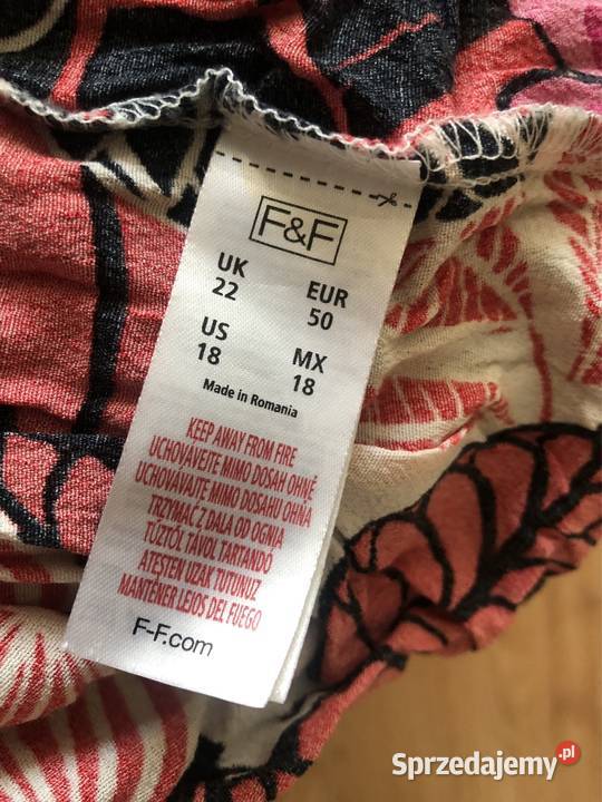 Sukienka w kolorowe kwiatylato Spódnice i sukienki Kłodawa