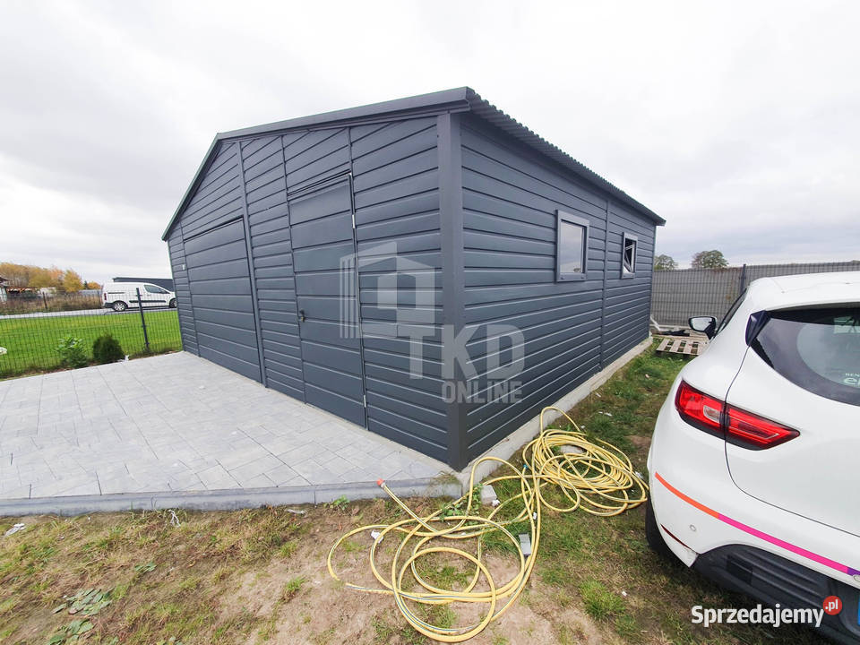 Garaż Blaszany 7x6 Brama drzwi 2x okno Antracyt podkarpackie Przemyśl