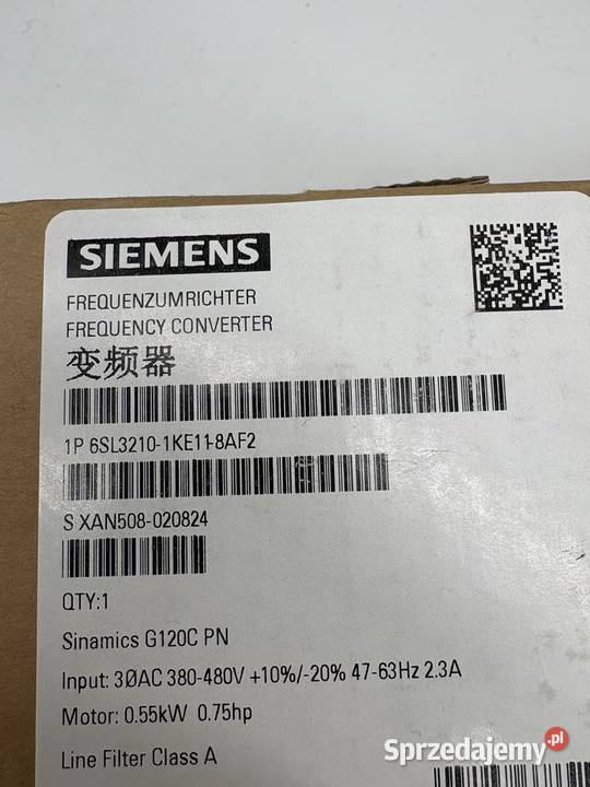 Siemens 6SL32101KE118AF2 Falownik 055kW Warszawa