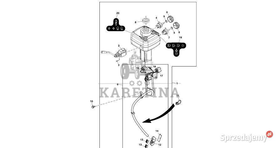 John Deere 9470RX Moduł RE346192 Kierowanie Jastrzębniki sprzedam