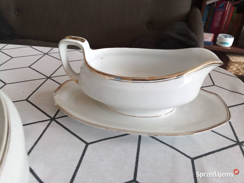 Nie Prl porcelana środek stołu KPM 1900 1920 biały Łódź
