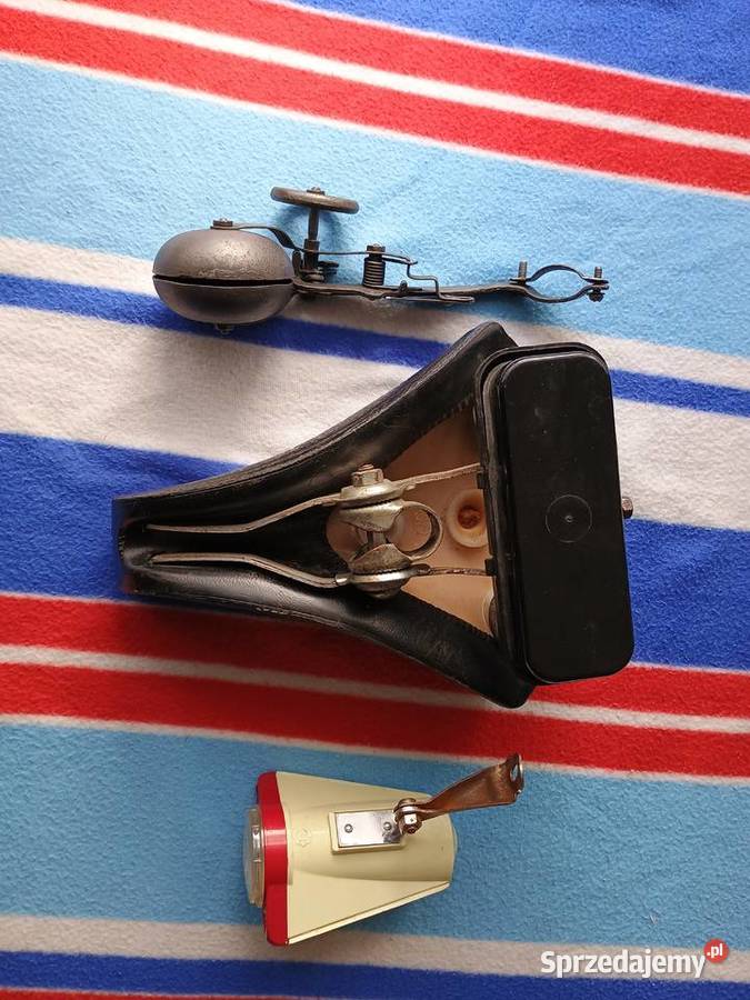 Rower zabytkowy antykdzwonek lampka Części i akcesoria Kurzętnik sprzedam