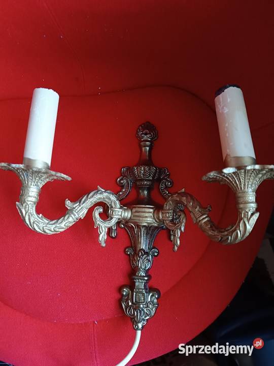 Mosiężny kinkiet śląskie