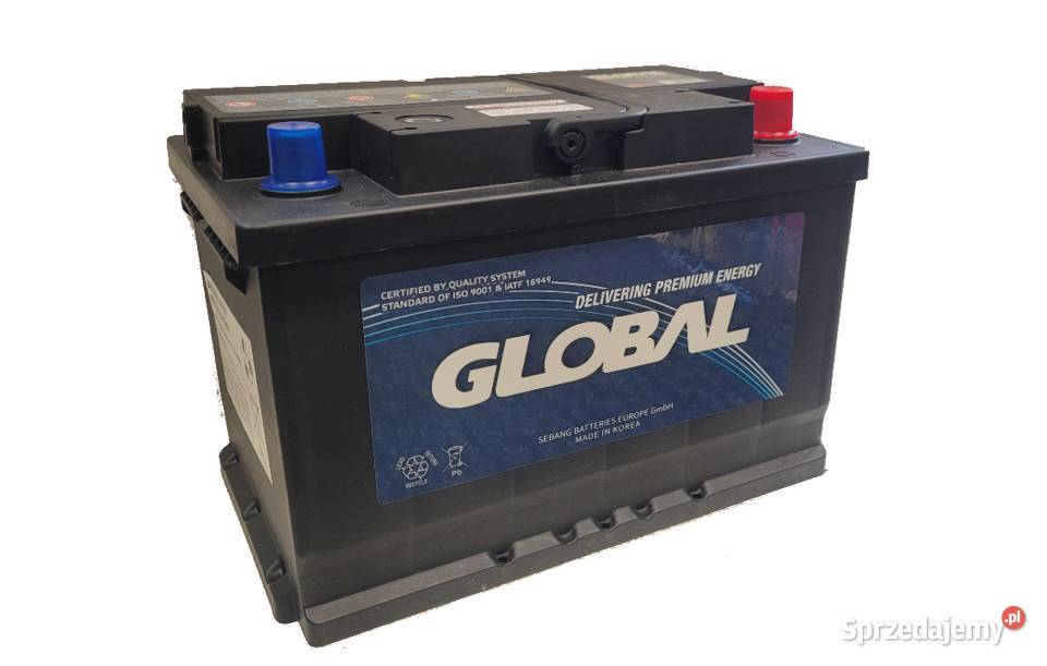 Akumulator GLOBAL 78ah 680A Prawy Plus Białystok