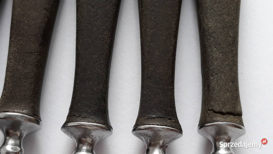 Widelce obiadowe KANT BAKELIT sztućce PRL śląskie Dąbrowa Górnicza