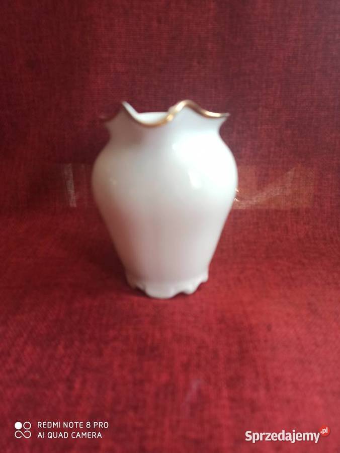 Mlecznik z białej porcelany Schmidt Zlocona na Gdańsk