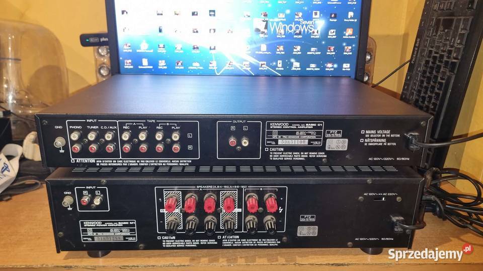 Przedwzmacniacz i końcówka mocy Kenwood Basic C1 Warta