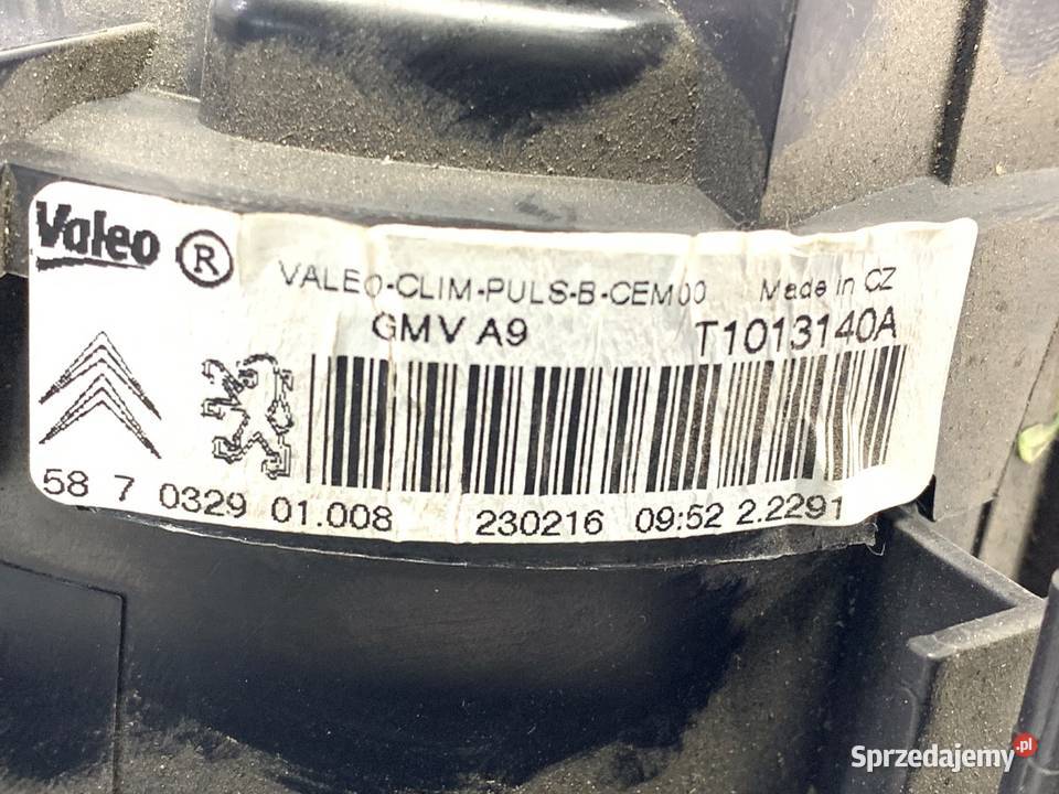 DMUCHAWA NAWIEWU PEUGEOT 208 I T1013140A osobowe podkarpackie