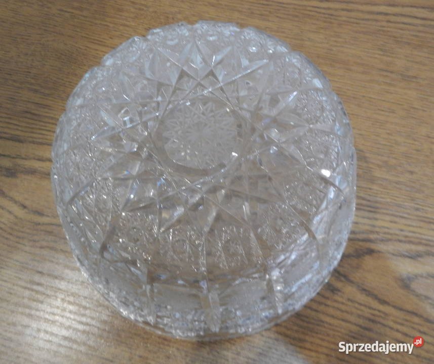 Duża kryształowa misa owocarka salaterka Leżajsk
