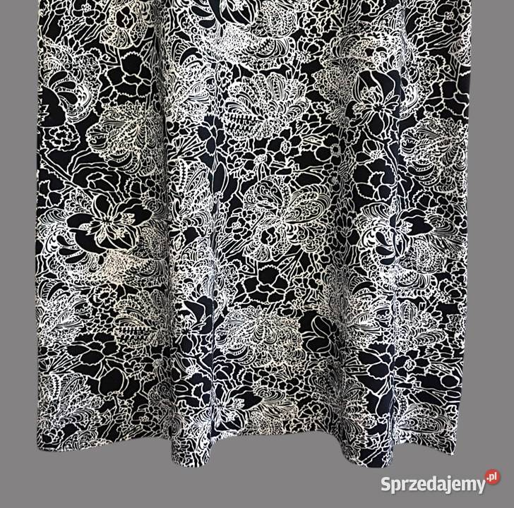 Damska sukienka bawełniana białoczarna z krótkim małopolskie Chrzanów sprzedam