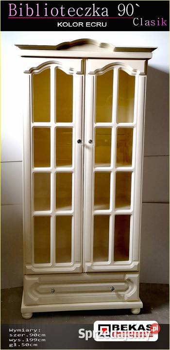 Stylowa Biblioteczka 90 Clasik Dąb Wanilia Ecru Kraków