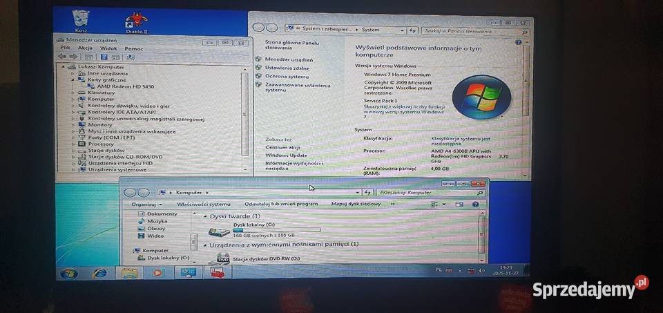 Komputer stacjonarny gry komputerowe PC diablo 2 sprzedam
