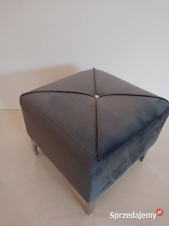 Pufa glamur szara nowa opolskie sprzedam