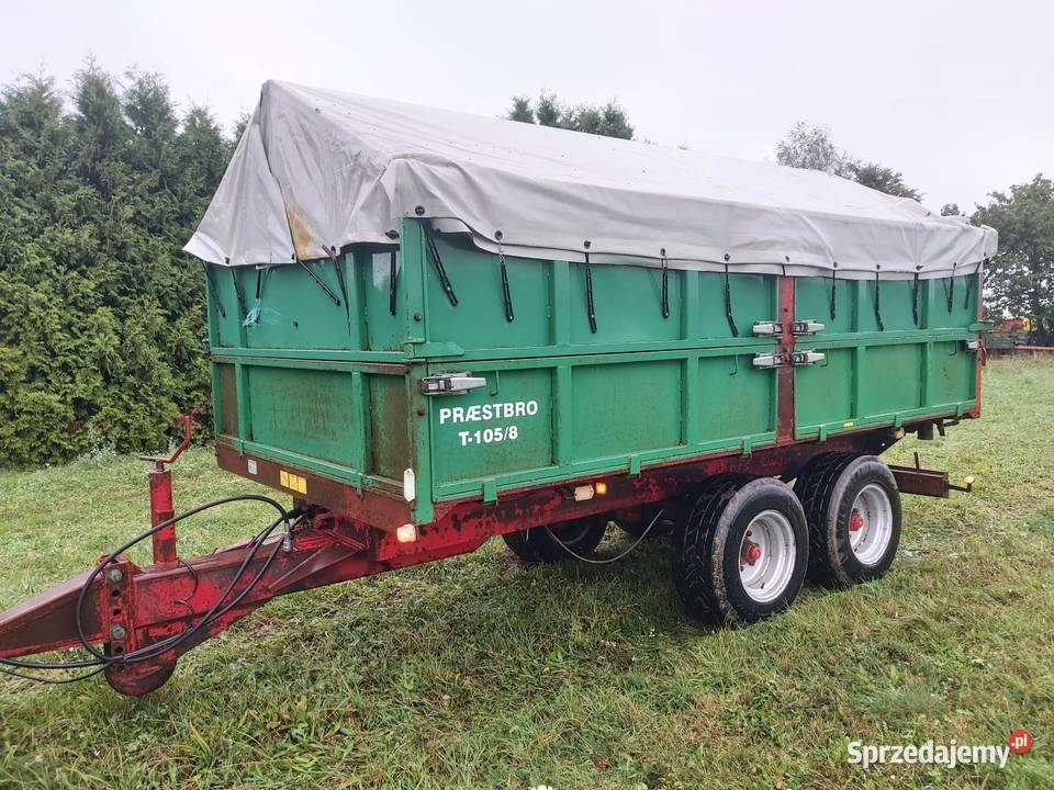 Przyczepa wywrotka tandem Praestbro T 1058 Jabłonowo Pomorskie