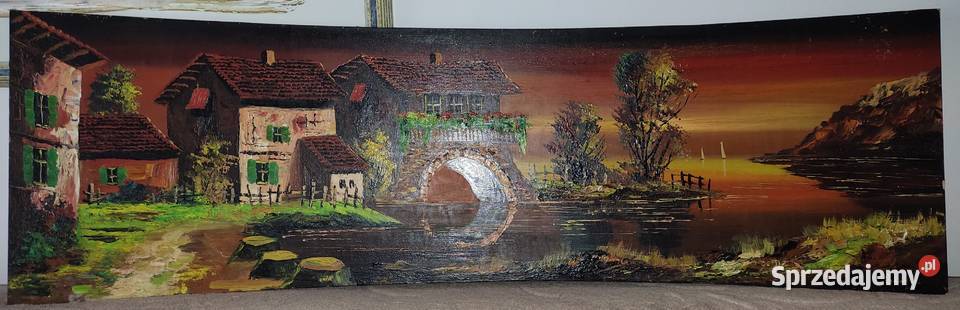 Obraz olejny na płycie Warszawa