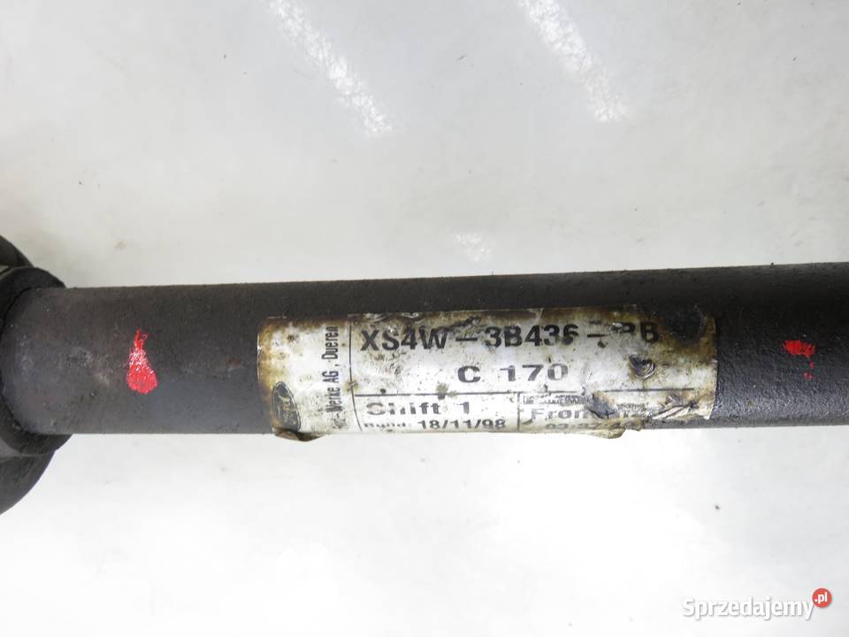 PÓŁOŚ PRAWA PRZEDNIA FORD FOCUS MK1 I 20 16V osobowe