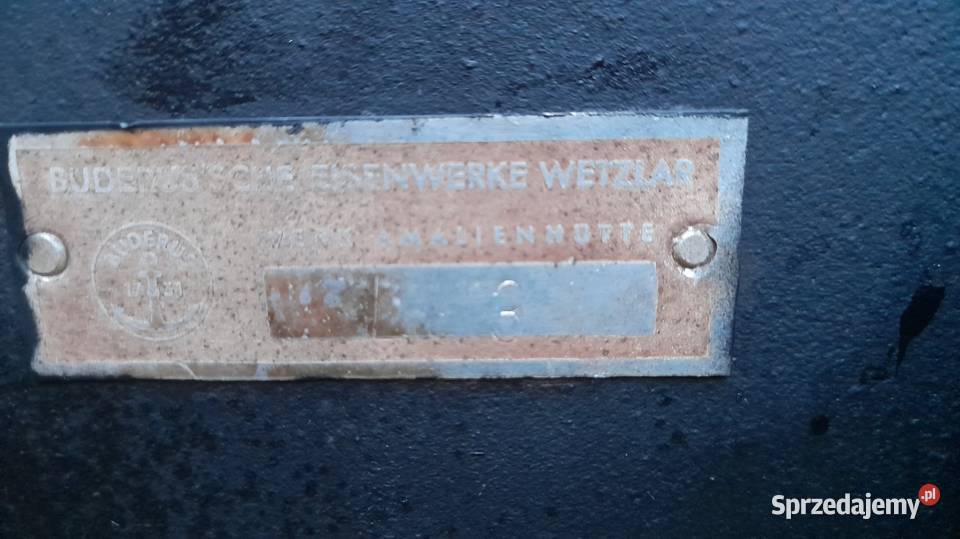 Piec koza żeliwny szamot emaliowany buderus wielkopolskie sprzedam