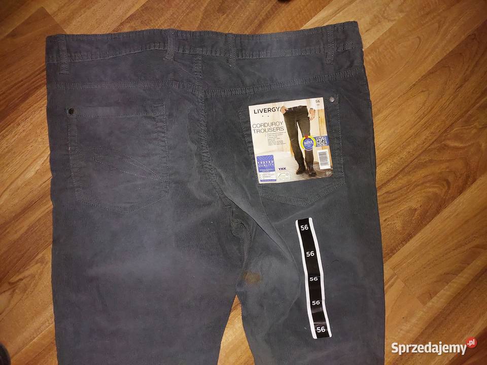 Spodnie sztruksowe męskie Nowe 56 Wrocław