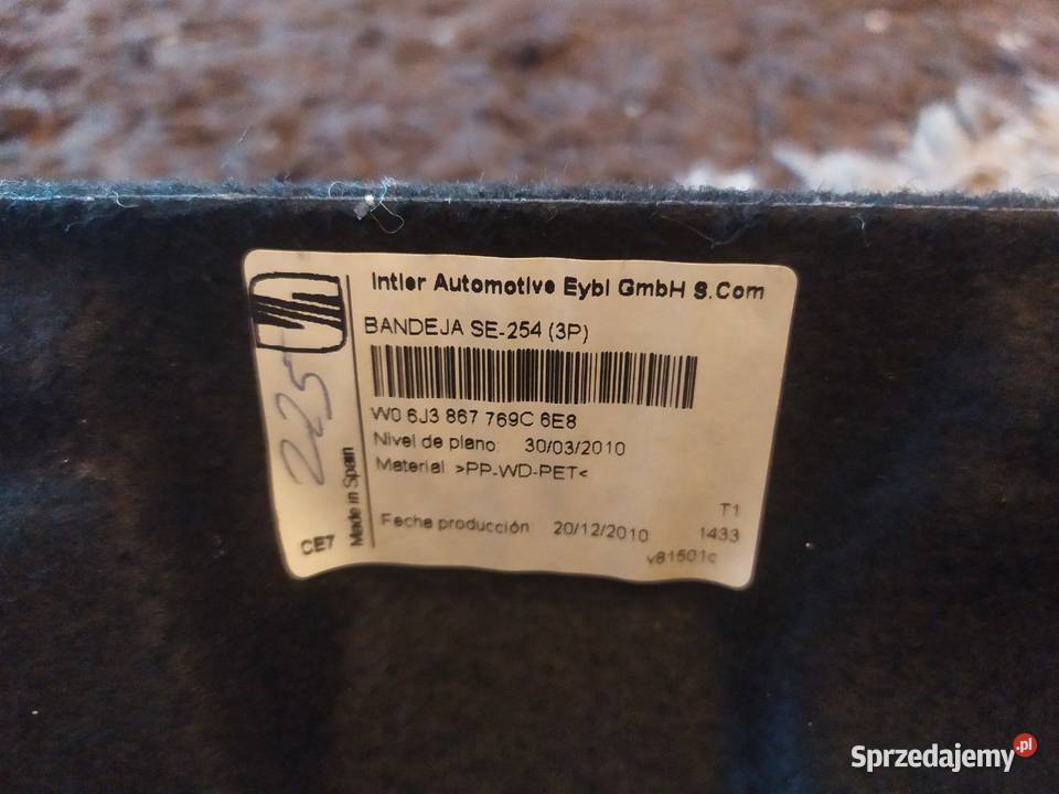 Seat ibiza iv 4 3 drzwi połka tylna tyl Ksawerów